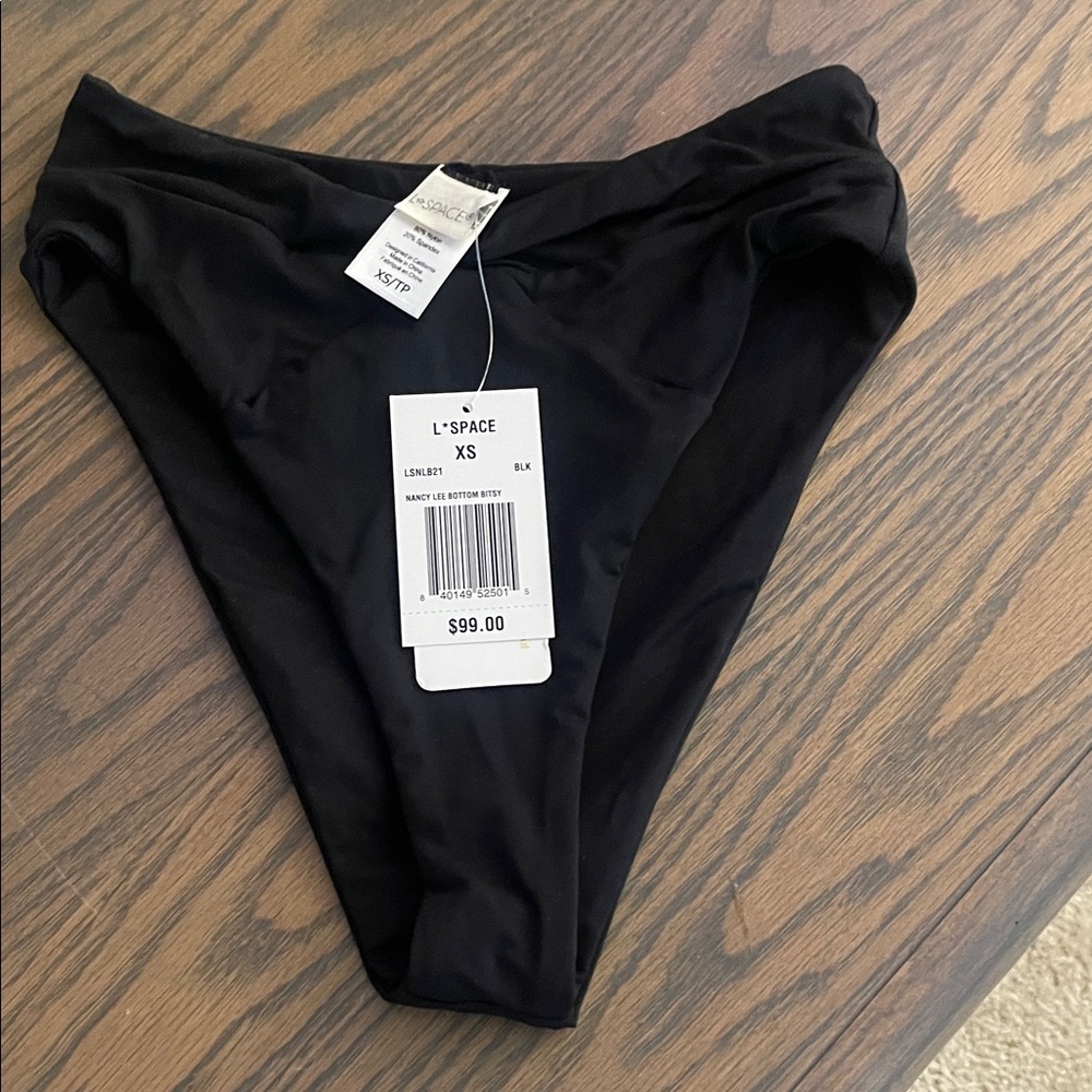 L*Space Classic Black Bikini Bottom